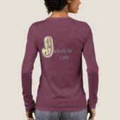 ''Jezus IS leven'' Tri-Blend Shirt (Achterkant)