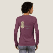 ''Jezus IS leven'' Tri-Blend Shirt (Achterkant)