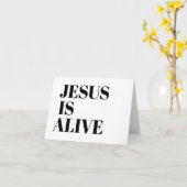 Jezus is levend Christus is verrezen Citaten God n Kaart (Gele Bloem)