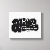 Jezus is levende graffiti canvas afdruk (Voorkant)