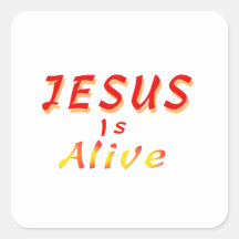Jezus is levende stickers