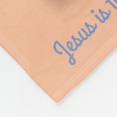 Jezus is licht fleece deken (Hoek)