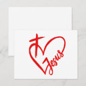 Jezus is liefde en leven kaart (Voorkant / Achterkant)