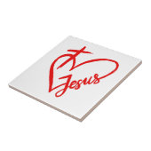 Jezus is liefde en leven tegeltje (Zijkant)
