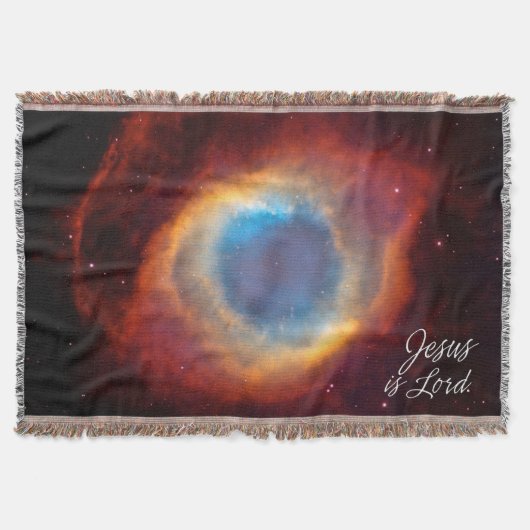 Jezus is Lord 11 Helix Nebula Throw Blanket Deken (Voorkant)
