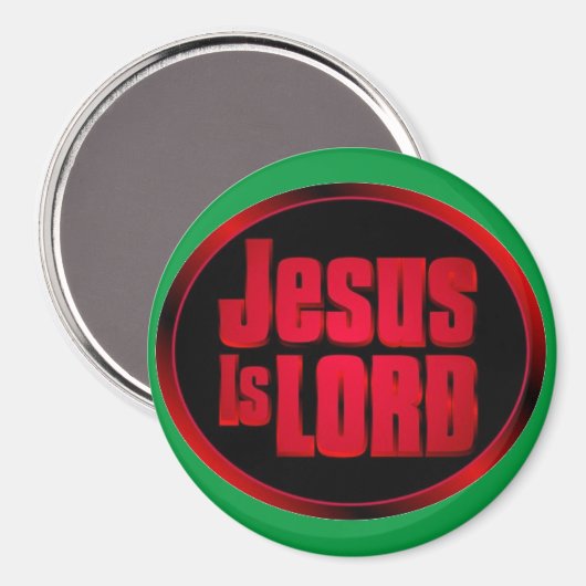 Jezus is Lord die het aanpast Magneet (Voorkant / Achterkant)
