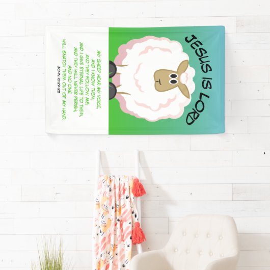 Jezus is Lord - Fluffy Sheep Spandoek (Insitu)