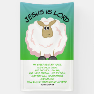 Jezus is Lord - Fluffy Sheep Spandoek