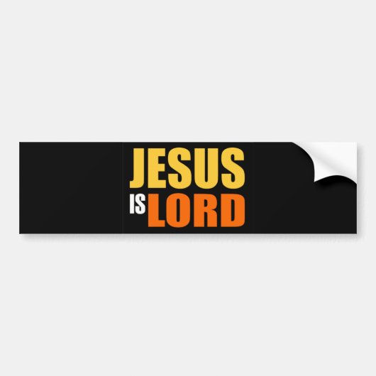 Jezus is Lord YO Bumpersticker (Voorkant)