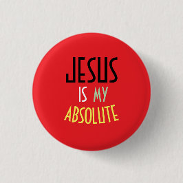 JEZUS is mijn absolute Christelijke geloofsnota Ronde Button 3,2 Cm