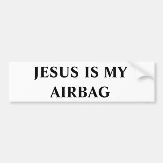 Jezus is mijn Airbag Bumpersticker