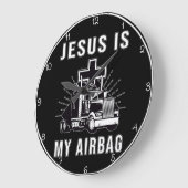 Jezus is mijn airbag grote klok (Hoek)