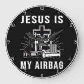 Jezus is mijn airbag grote klok (Voorkant)