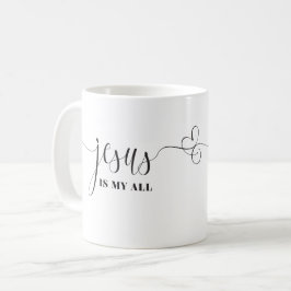 Jezus is mijn all classic Mok, 11 oz Koffiemok