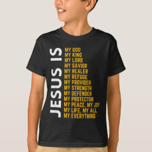 Jezus Is Mijn Alles Christelijke God Jezus Religie T-shirt