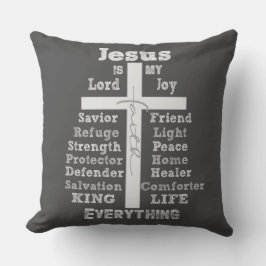 Jezus is mijn alles citaat Christelijk Kussen