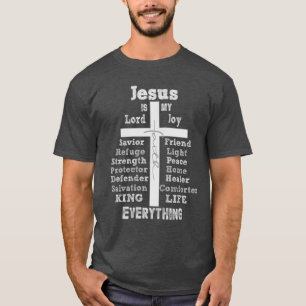 Jezus is mijn alles citaat Christelijk T-shirt