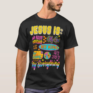 Jezus Is Mijn Alles Retro Groovy Christelijk T-shirt
