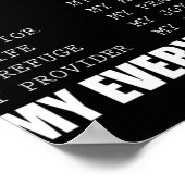 Jezus is mijn alles wat Jezus T-Shirt is. Poster (Hoek)