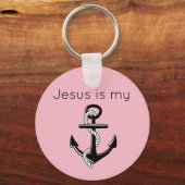 Jezus is mijn Anchor Sleutelhanger (Voorkant)