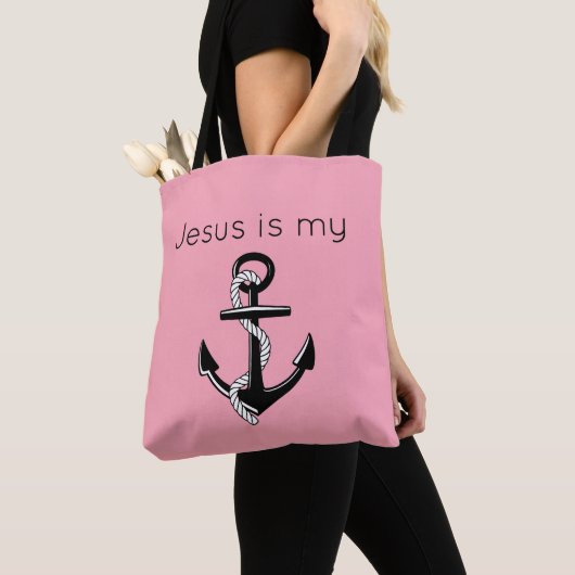 Jezus is mijn Anchor Tote Bag (Dichtbij)