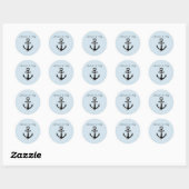 Jezus is mijn anker ronde sticker (Vel)