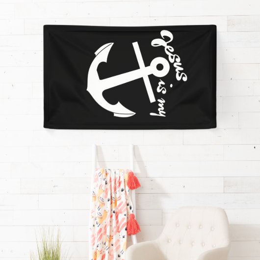 Jezus is mijn anker spandoek (Insitu)