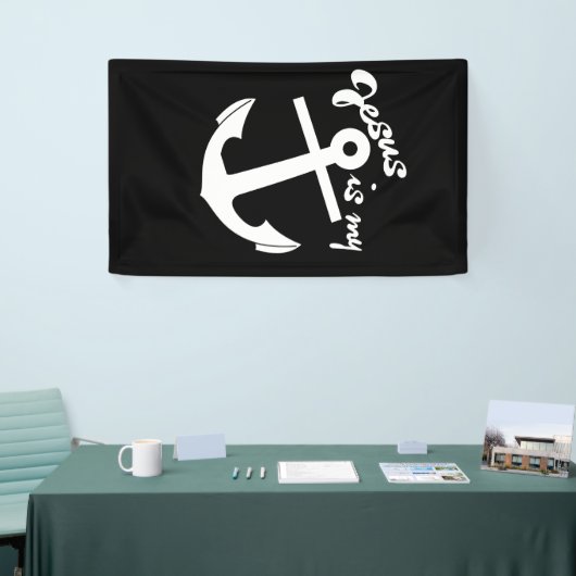 Jezus is mijn anker spandoek (Beurs)