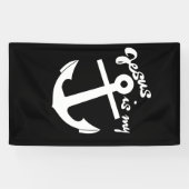 Jezus is mijn anker spandoek (Horizontaal)