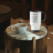 Jezus is mijn baas Christelijk Geloofsbijbelvers Reisbeker