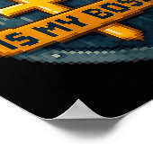 Jezus Is Mijn Baas Christelijk Schild Superheld _4 Poster (Hoek)