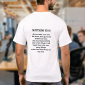 Jezus is mijn baas Matteüs Bijbelvers Christelijk T-shirt