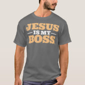 Jezus is mijn baas t-shirt (Voorkant)