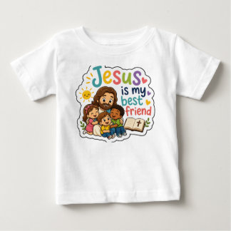Jezus is mijn beste vriend Schattige kinderen Chri