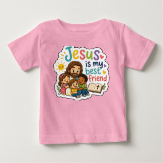 Jezus is mijn beste vriend Schattige kinderen Chri