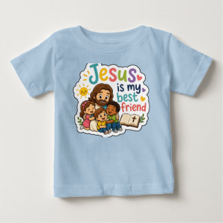 Jezus is mijn beste vriend Schattige kinderen Chri