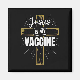 Jezus is mijn Christelijke geloof in het vaccin Magneet