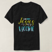 Jezus is mijn Christelijke geloof tegen vax Vaxxvi T-shirt (Design voorkant)