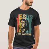 Jezus is mijn Christelijke geloof tegen vax Vaxxvi T-shirt (Voorkant)