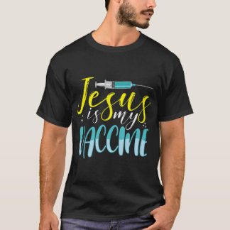 Jezus is mijn Christelijke geloof tegen vax Vaxxvi T-shirt