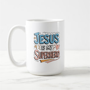 Jezus is mijn Christelijke superheld Koffiemok