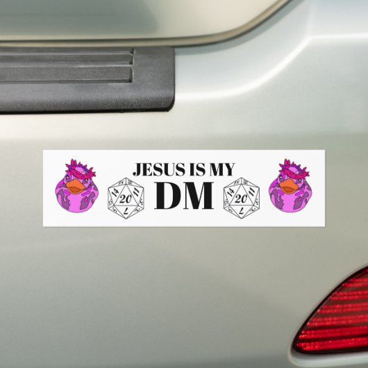 Jezus is mijn DM Bumpersticker (Op auto)
