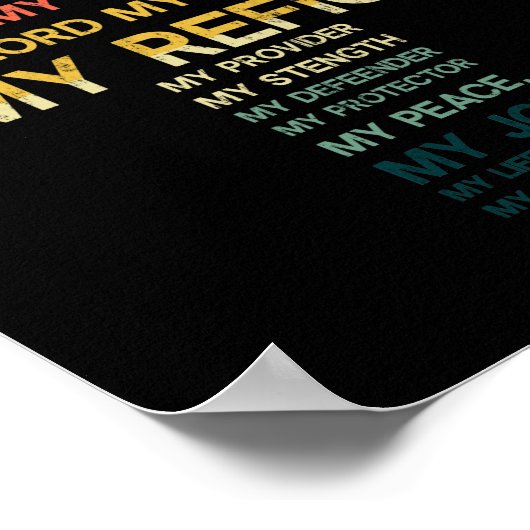 Jezus is mijn enige God Savior Poster (Hoek)