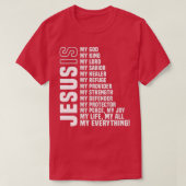 Jezus is mijn enige God Savior T-shirt (Design voorkant)