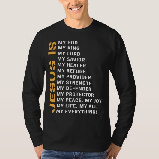 Jezus is mijn enige Jezus. T-shirt (Voorkant)