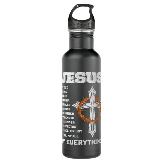  Jezus is mijn enige Waterfles (Voorkant)
