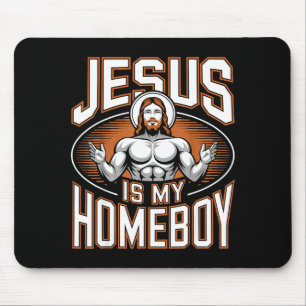 Jezus Is Mijn Gabber Religieuze Gym Christelijk Ge Muismat