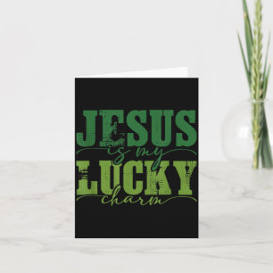Jezus is mijn geluksbrenger Christelijke St. Patri Kaart