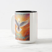 Jezus is mijn gids tweekleurige koffiemok (Voorkant links)