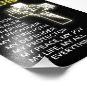 Jezus is mijn God Foto Afdruk (Hoek)